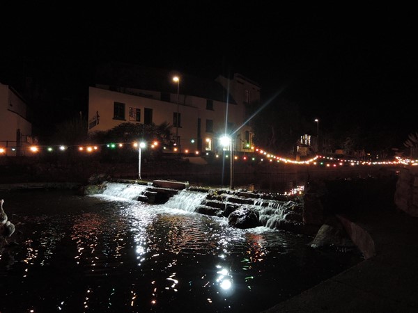 Dawlish Brook at night