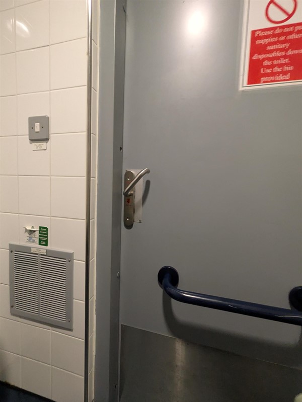 Image of door to accessible toilet