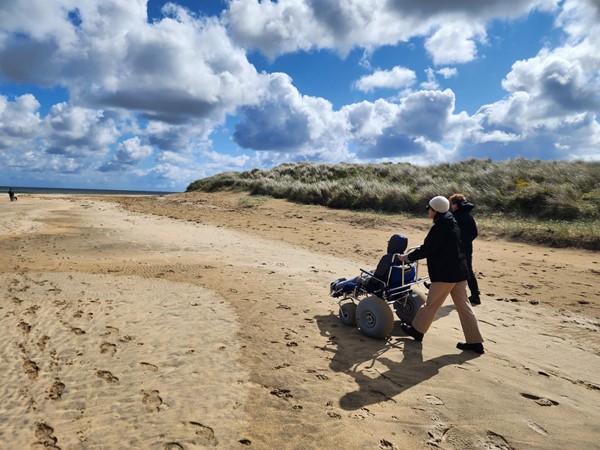 Image of people on the beach