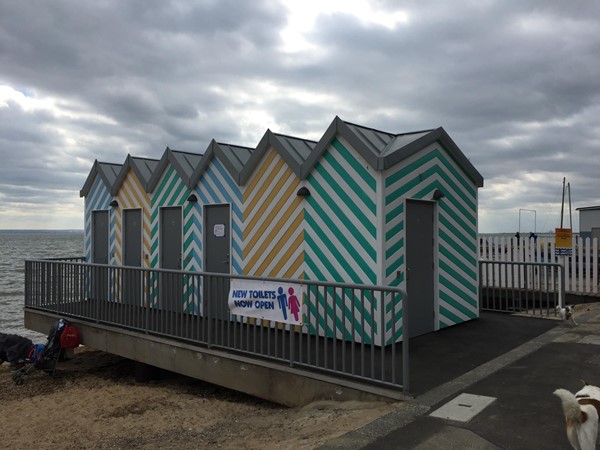 Funky beach loos at Southend on Sea