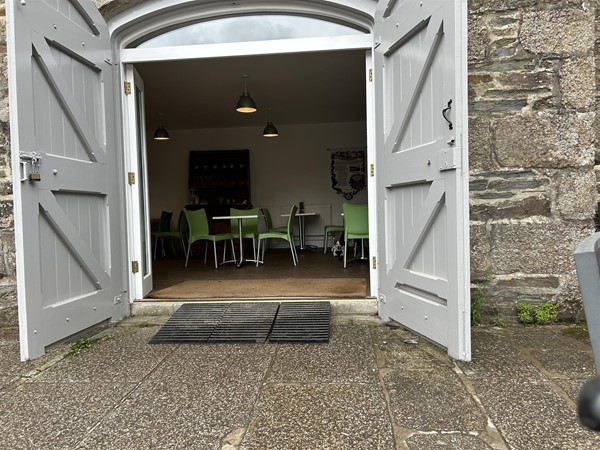 Image looking into a cafe area