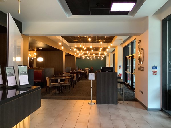 The bar and restaurant