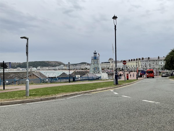 The almost two mile promenade lined with hotels up to THE LITTLE ORME