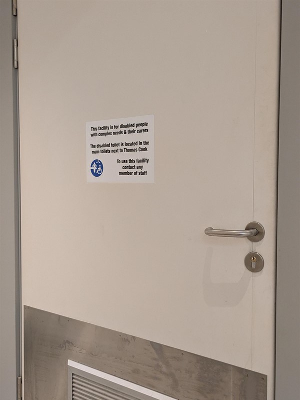 Image of signage for the Changing Places toilet