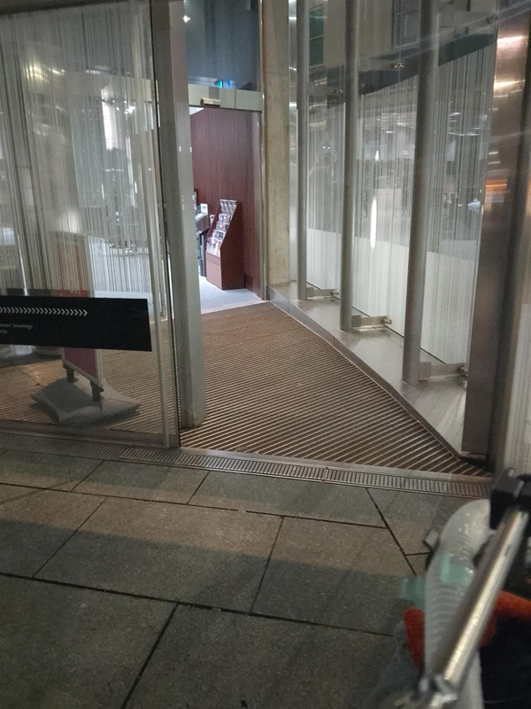 Image of a glass corridor