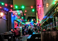 View of the Secret Garden behind Filthy McNasty