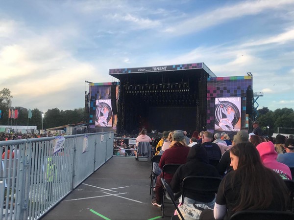 Image of the main stage from the viewing platform.