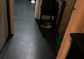 Access into the accessible toilet.