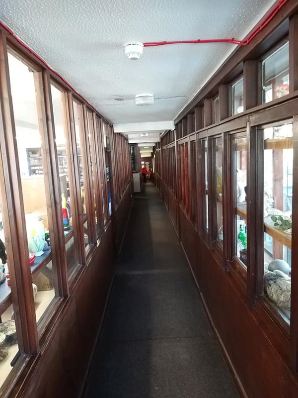 Narrow corridor in craft centre