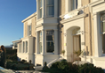 The side door of the hotel which is stepped access. The main door facing the seafront is almost level.