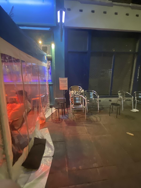 outdoor waiting area