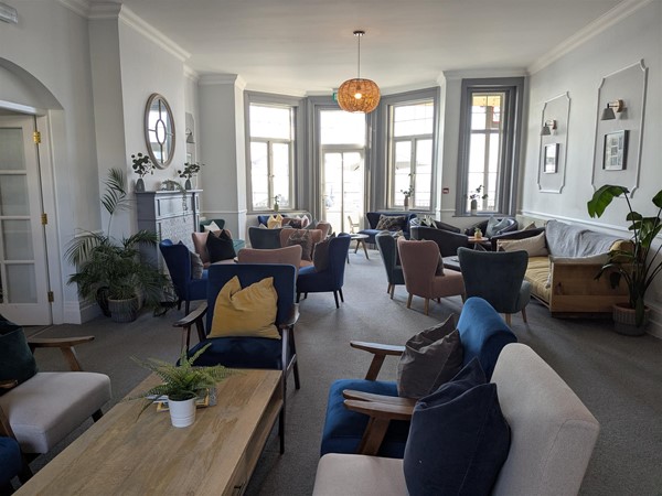 Image of an indoor seating area