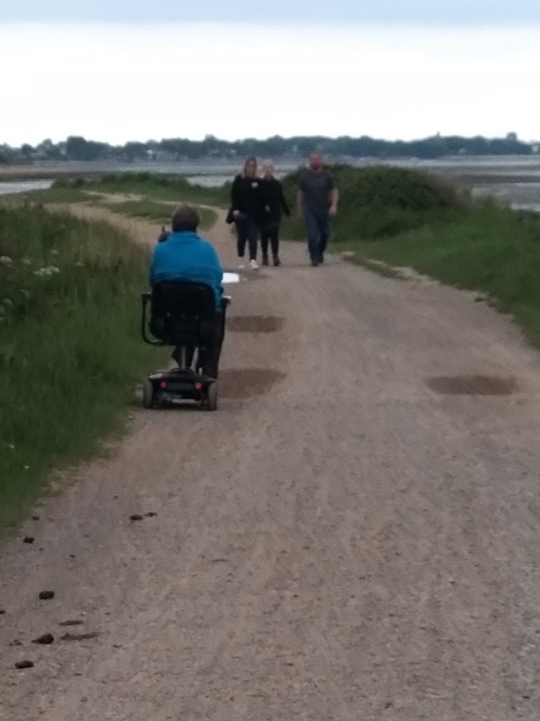 Trail is used by walkers and cyclists too.
