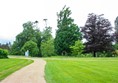 One of the flatter paths through the grounds but it shows the compacted gravel surface that most paths used.