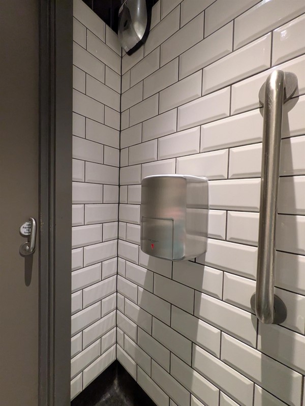 Image of hand dryer and rail