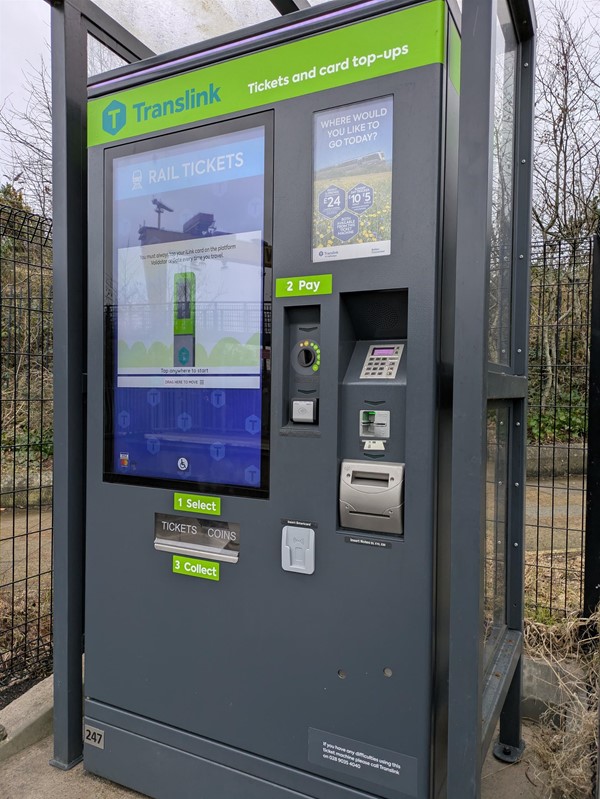 Image of the ticket machine