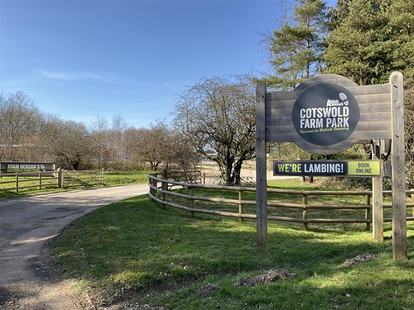 Image of the Cotswold Farm Park sign
