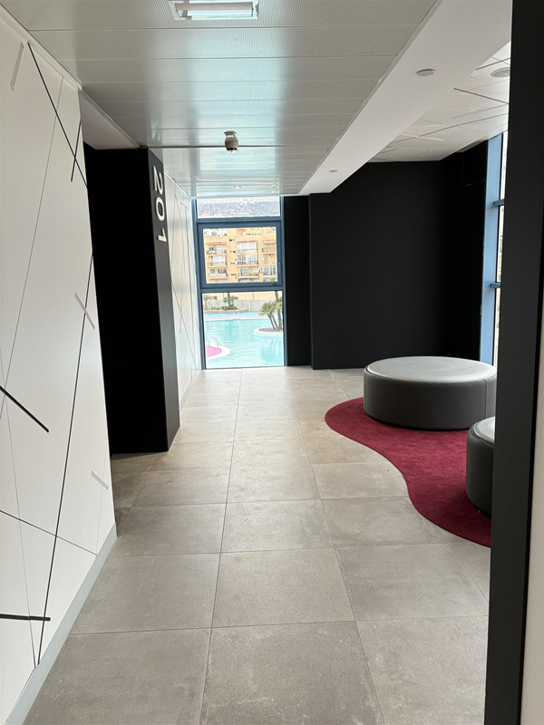 Hallway outside room