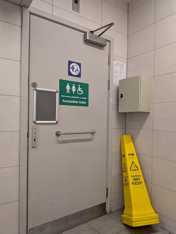 image of the door to the Changing Places bathroom