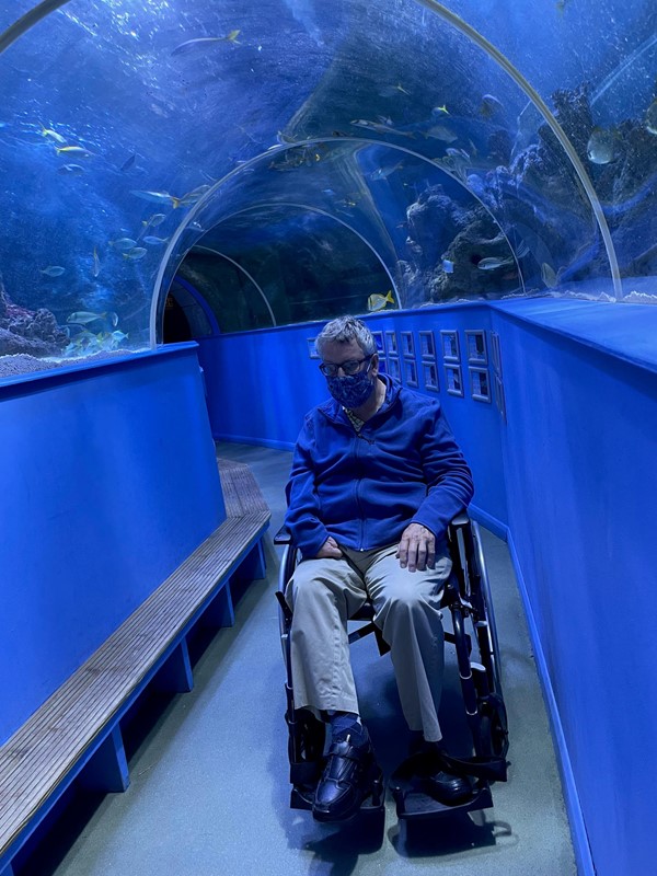 Yours truly at the Aquarium