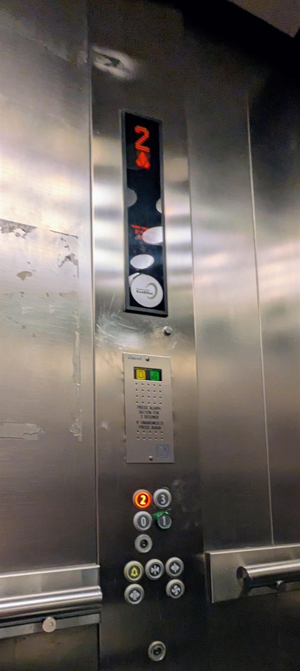 Image of lift button panel
