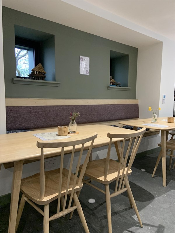 Image of a cafe seating area