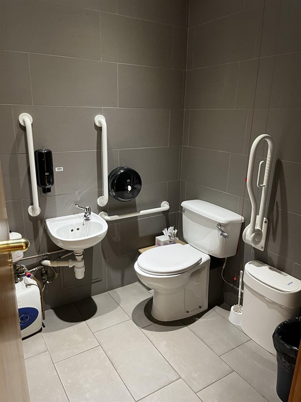 Accessible toilet at the City Art Centre