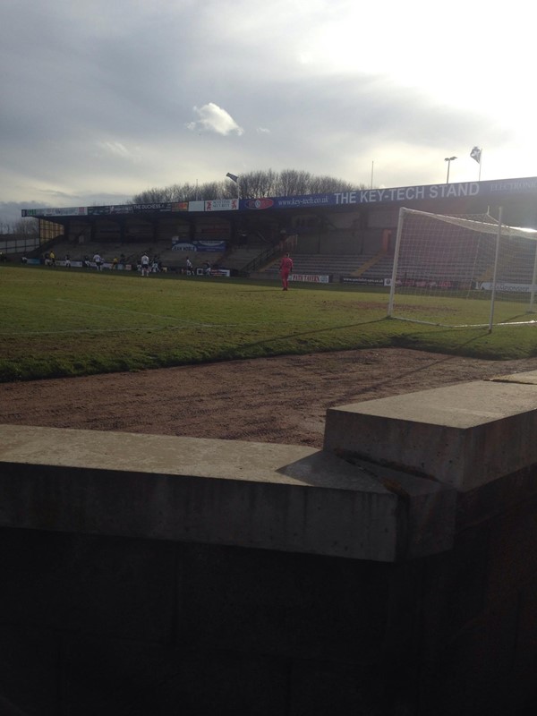 Picture of the pitch at Starks Park football ground