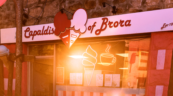 Capaldis of Brora Big Pink Shop