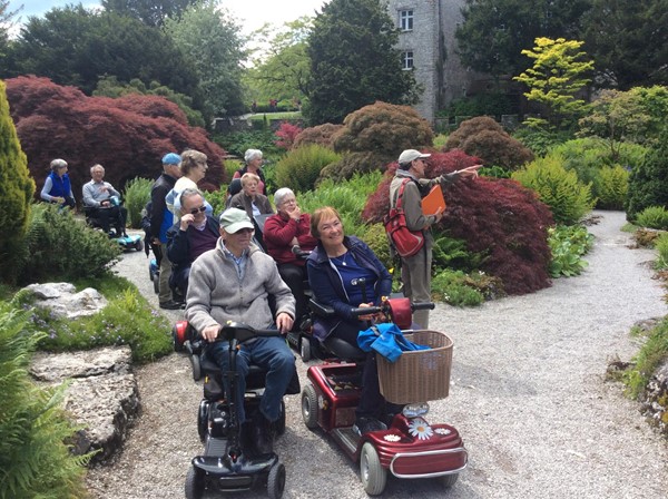 A guided tour of accessible garden areas