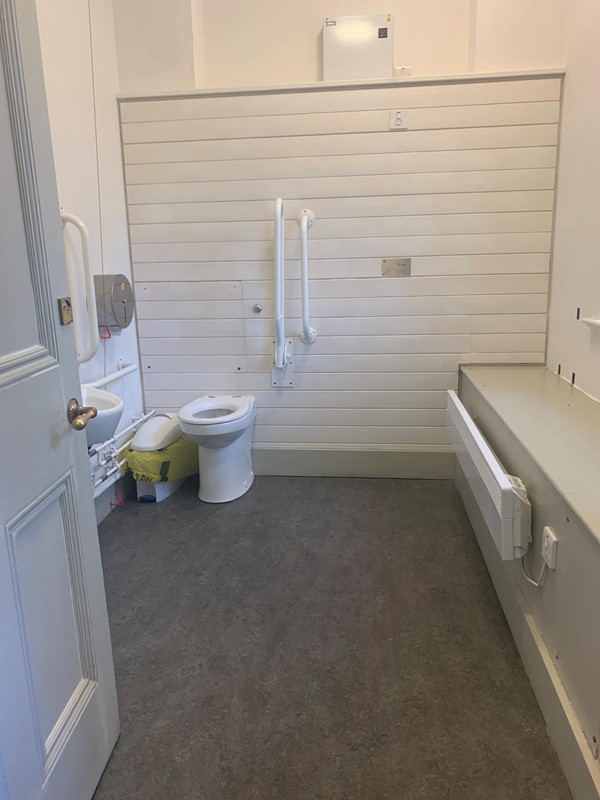 Accessible toilet in the education centre