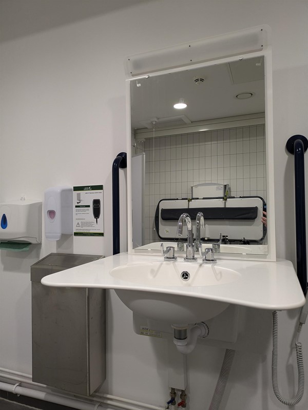 Image of sink in the Changing Places toilet