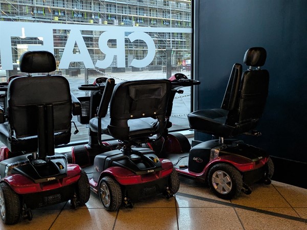Image of scooters for hire