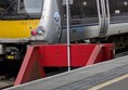 Image of platform 1 where a train is waiting