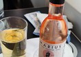 One of the wine drink options, red, rosé & white