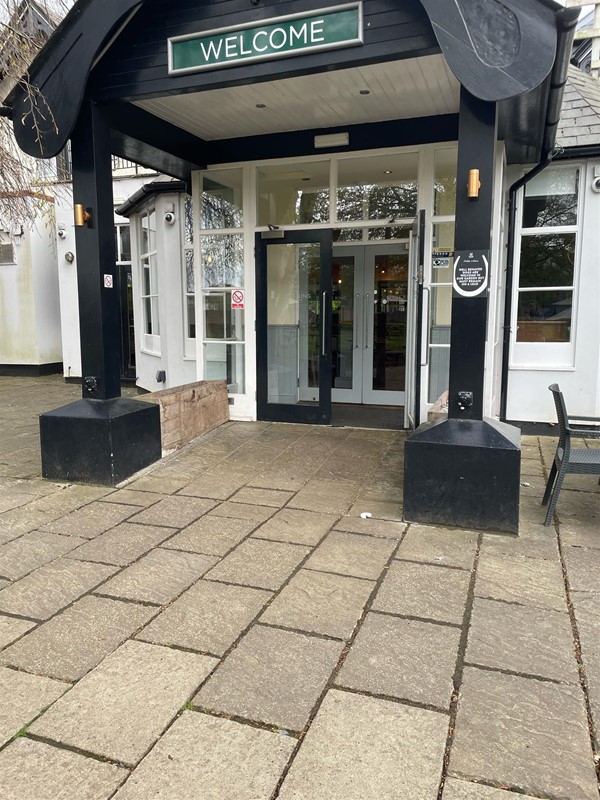 Image of a pub entrance
