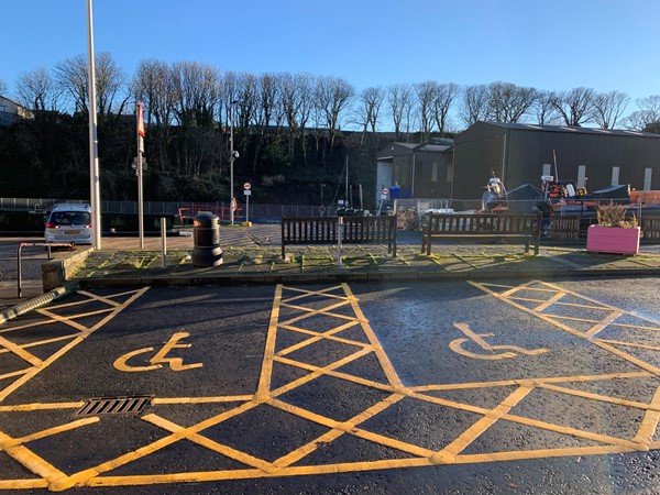 Parking spaces