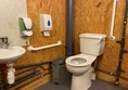 One of the accessible toilets; this is in the 'Barn' (so possibly a bit more rustic than the other one, which I didn't use); the other one is in the cafe.