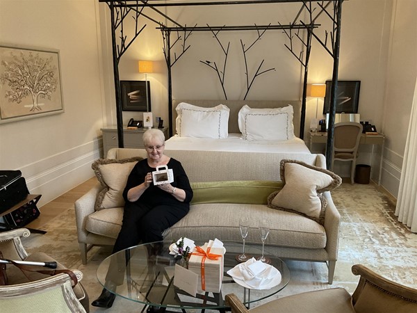 Image of a person on a sofa