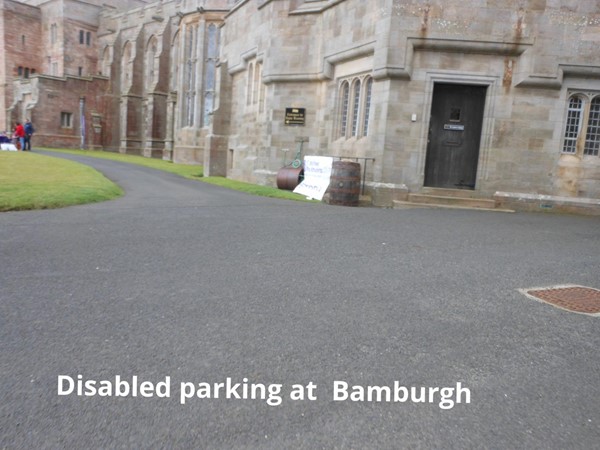 Disabled Parking at Bamburgh