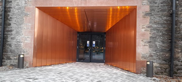 Image of an entrance with double doors