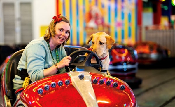 Picture of person and dog at The Grand Pier