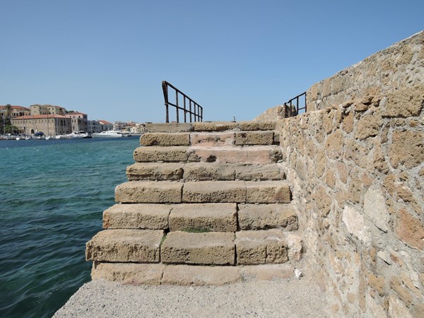 Set of steps leading to the lighthouse