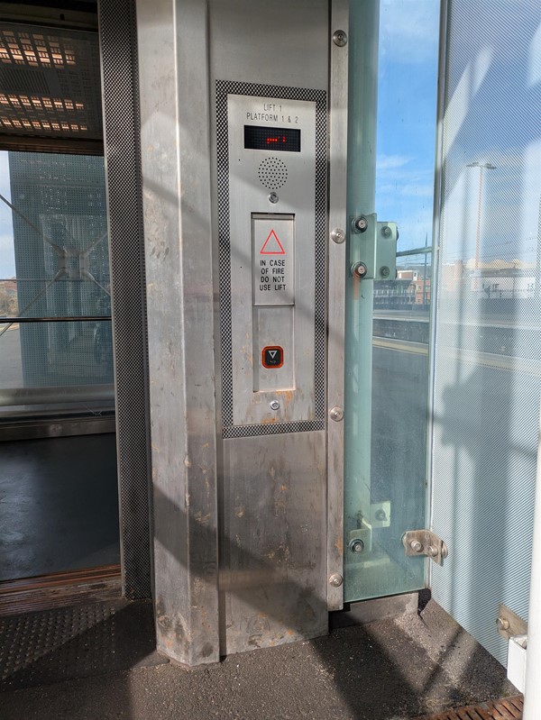 Image of platform lift buttons