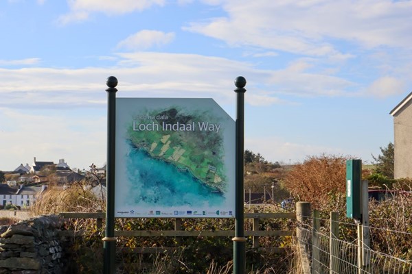 Sign indicating the Loch Indaal Way.