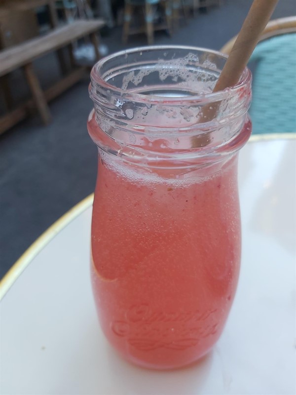Image of a drink on a jam jar