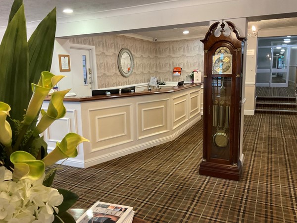 Picture of hotel reception