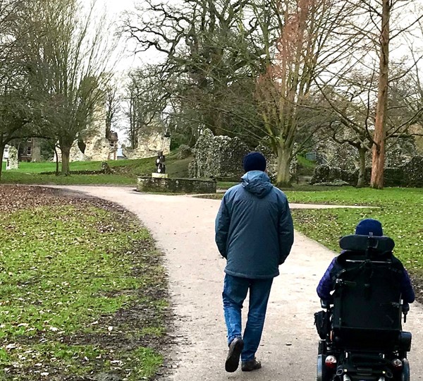 This was taken on a cold day after lots of rain! See the ruins in the background.