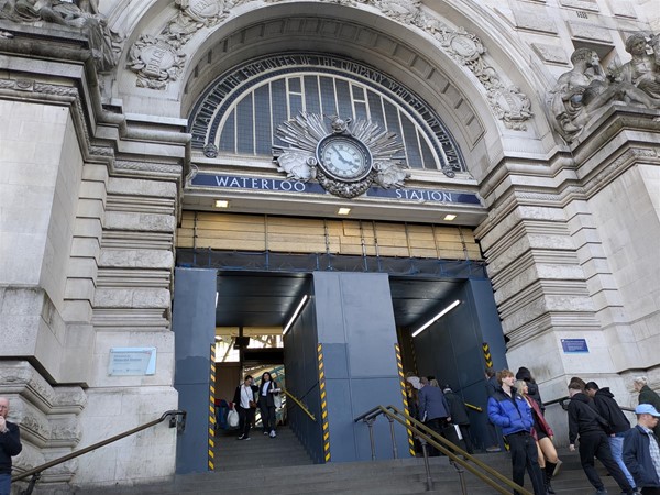 Image of stairway entrance to Waterloo.