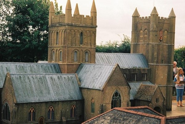 Model of the Minster. You can see inside.